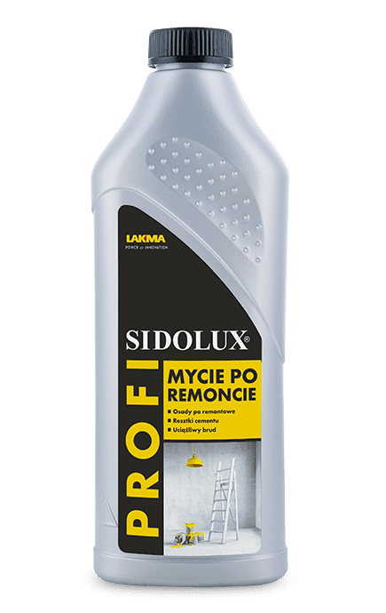 SIDOLUX PROFI Thorough cleaner intended for cleaning after renovation works