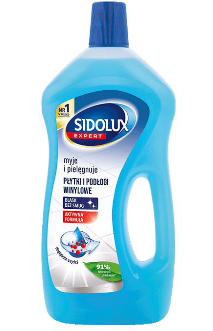 SIDOLUX EXPERT Жидкость для мытья полов из терракоты, линолеума, ПВХ и камня